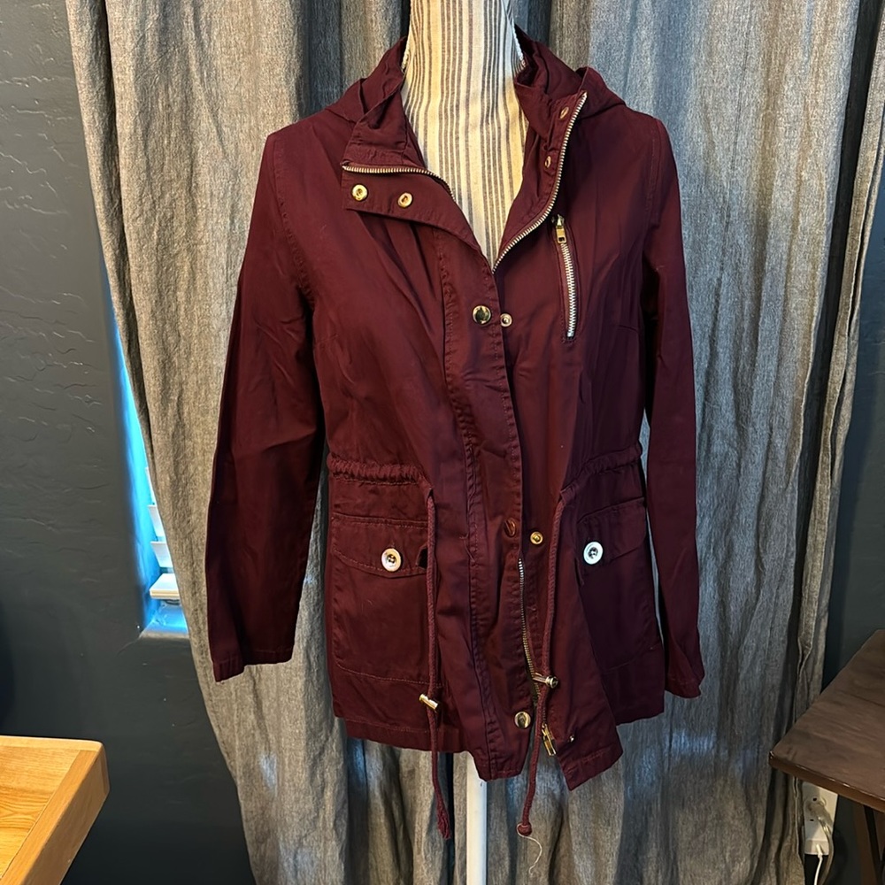 Supernova Burgundy Utility Jacket